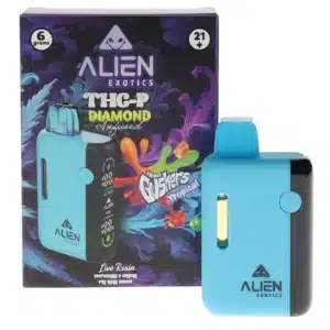 Fruit Gushers Tropical Alien Exotics THC-P Diamond Infused Live Rosin Disposable 6G