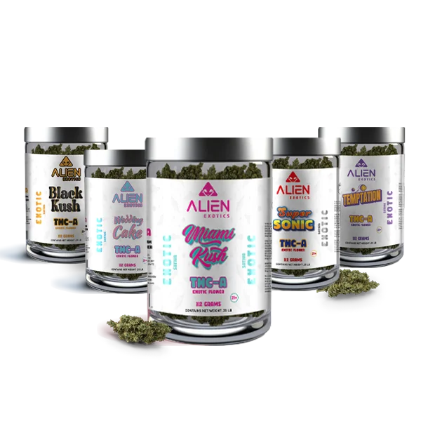 THC-A Exotic 4 Ounce Flower Jars