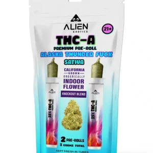 Alaska Thunder Fuck Alien Exotics Premium THC-A Knockout Blend Pre-Roll 2ct